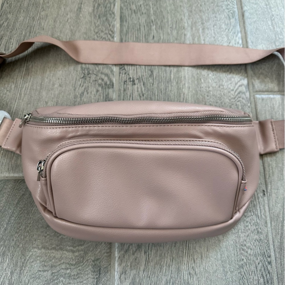 Kibou Vegan Leather Belt Bag with Accessories Blush Color